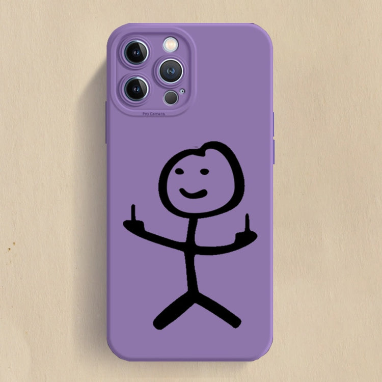 seraCase Fingerup Cartoon iPhone Case for iPhone 14 Pro Max / Purple - 1