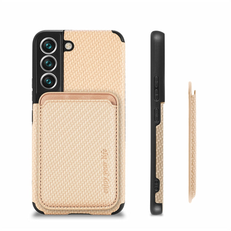 seraCase Luxury Vegan Leather Detachable Card Holder Samsung Case for Samsung S23 Ultra / Khaki