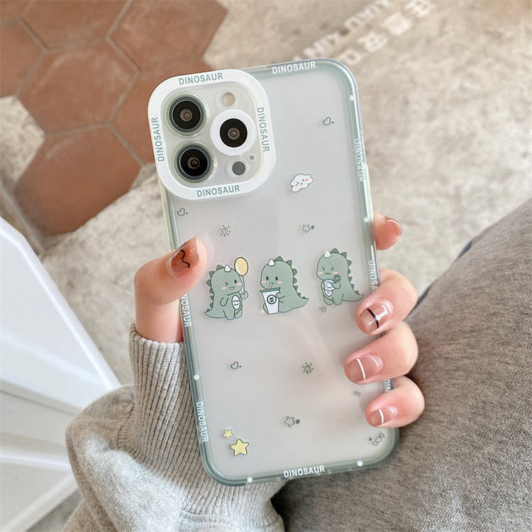 seraCase Cute Dinosaur iPhone Case for iPhone 13 Pro Max / 2 Little Dinos