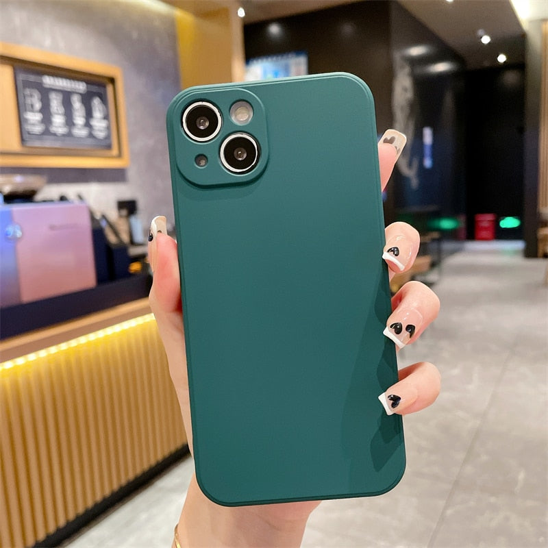 seraCase Colorful Liquid Silicone iPhone Case for iPhone 12 Pro Max / Dark Green