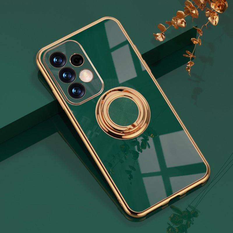 seraCase Cute Electroplated Samsung Case With Ring Holder for