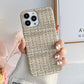 seraCase Luxury Woven Fabric iPhone Case for iPhone 14 / Gray