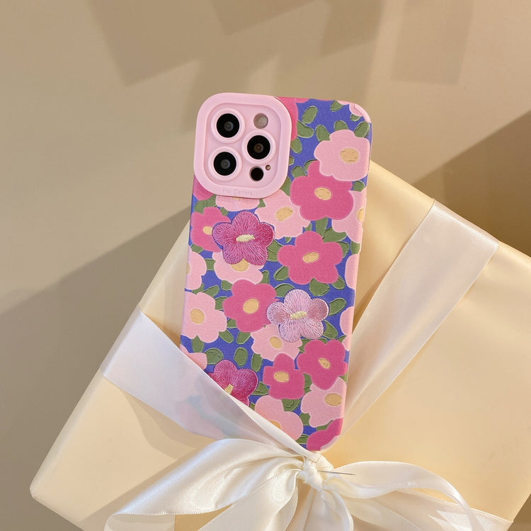 seraCase Flower Embroidery iPhone Case for