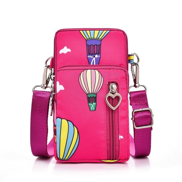 seraCase Shoulder Phone Pouch with Arm Band for Small QQ Rose