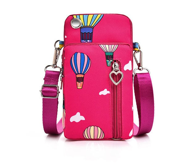 seraCase Shoulder Phone Pouch with Arm Band for Large QQ Rose EJK