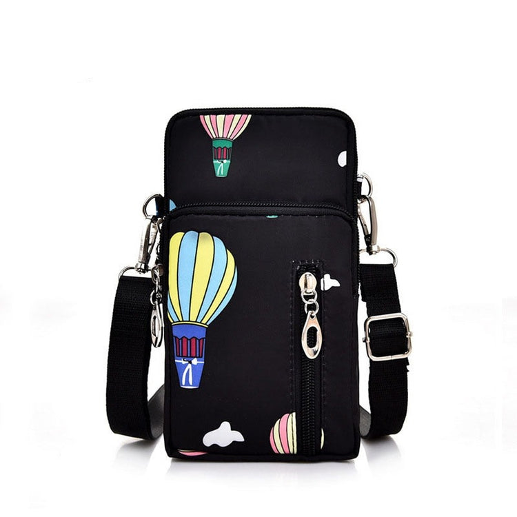 seraCase Cute Casual Neck Phone Pouch for Small QQ Black