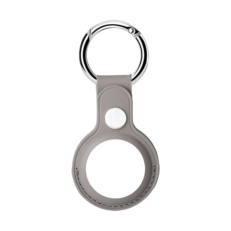 seraCase Leather Apple AirTag Key Holder for Gray