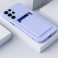 seraCase Stylish Samsung Case With Card Holder for Samsung S22 / Purple