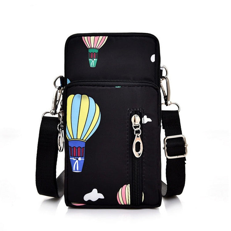 seraCase Cute Casual Neck Phone Pouch for Large QQ Black