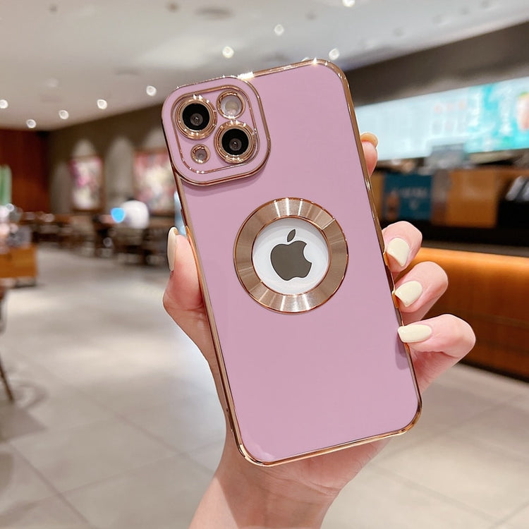 seraCase Luxury Gold Logo Ring Electroplated iPhone Case for iPhone 14 Pro Max / Purple