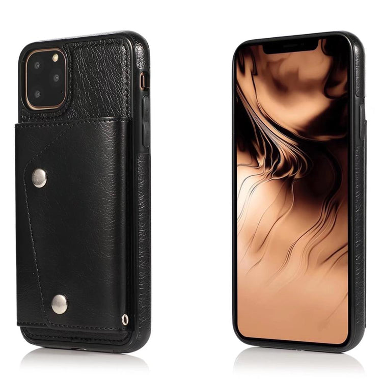 seraCase Stylish Leather iPhone Case with Multi-Card Wallet for