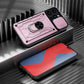 seraCase Shockproof Armor iPhone Case with Card Slot and Ring for iPhone 14 Pro Max / Rose Gold