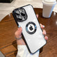 seraCase Luxury Electroplated Clear iPhone Case with Logo Ring for iPhone 14 Pro Max / Black