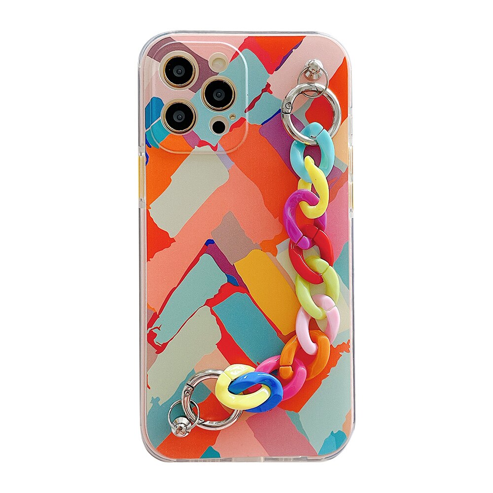 seraCase Abstract Graffiti Art Wrist Chain iPhone Case for iPhone 13 Pro Max / Style B