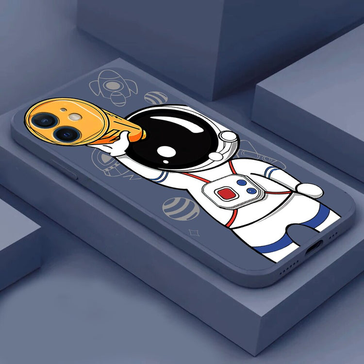 seraCase Cute Astronaut iPhone Case for iPhone 13 Pro Max / Gray