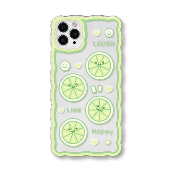 seraCase Happy Lemon Smiley iPhone Cover for iPhone 13 Pro Max / Green