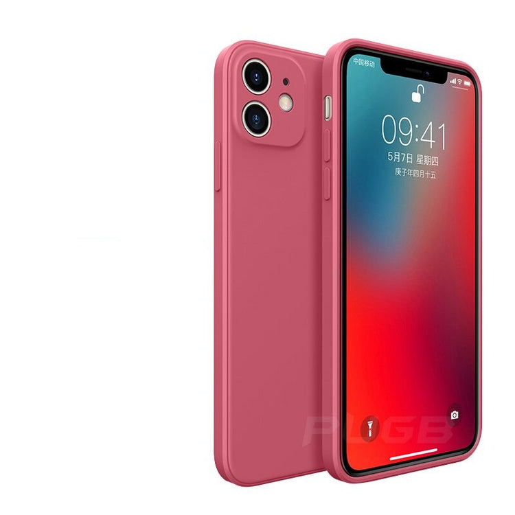 seraCase Colorful Soft Silicone iPhone Case for iPhone 13 Pro Max / Camellia Red