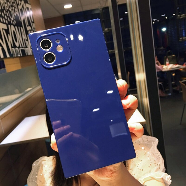 seraCase Cute Colorful Silicon Square iPhone Case for iPhone 13 Pro Max / Blue