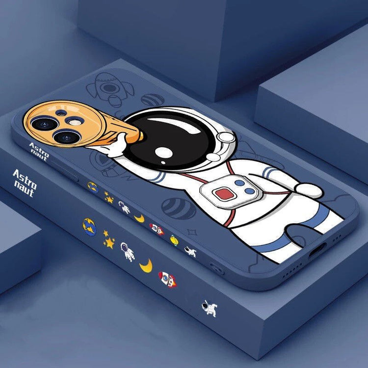 seraCase Astronaut Soft Silicone iPhone Case for iPhone 13 Pro Max / Navy Blue