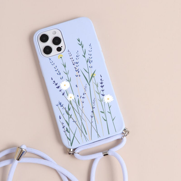 seraCase Cute Butterfly Lanyard iPhone Case for iPhone 13 Pro Max / Flower Strands