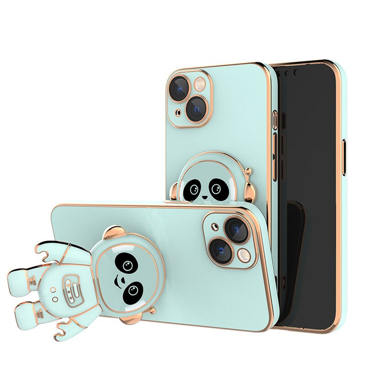 seraCase Electroplated Panda Stand iPhone Case for iPhone 13 Pro Max / Green