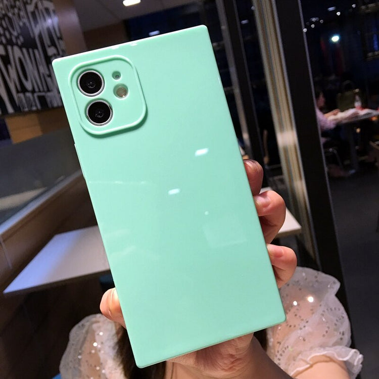 seraCase Cute Colorful Silicon Square iPhone Case for iPhone 13 Pro Max / Sky Blue