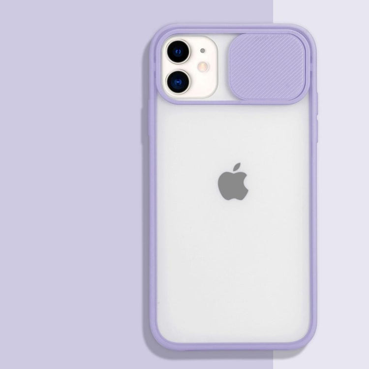 seraCase Transparent iPhone Case with Camera Shutter for iPhone 13 Pro Max / Lilac Purple