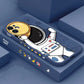 seraCase Astronaut Soft Silicone iPhone Case for iPhone 13 Pro Max / Navy Blue - Hand Waving
