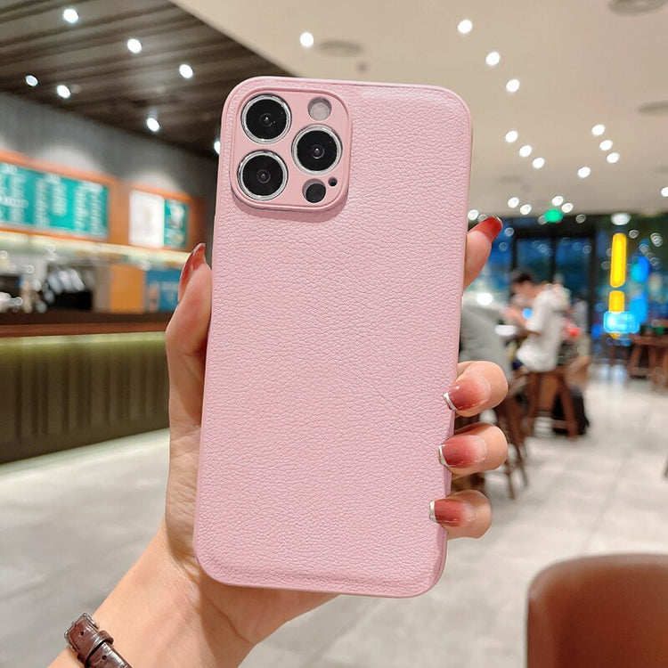 seraCase Leather Textured iPhone Case for iPhone 13 Pro Max / Pink