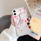 seraCase Transparent Leaf Design iPhone Case for iPhone 13 Pro Max / Pink