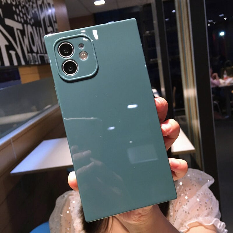 seraCase Cute Colorful Silicon Square iPhone Case for iPhone 13 Pro Max / Gray