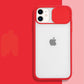 seraCase Transparent iPhone Case with Camera Shutter for iPhone 13 Pro Max / Red