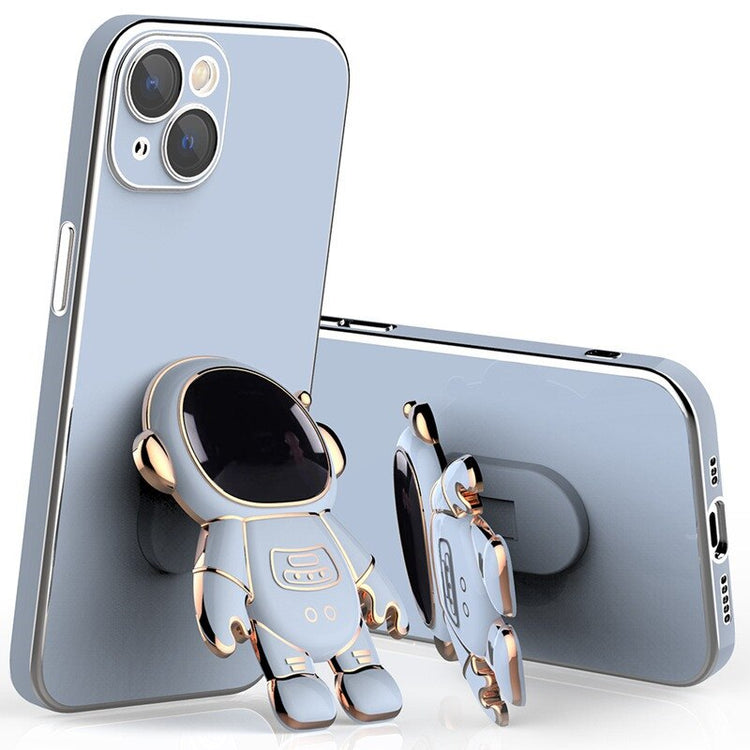 seraCase Electroplated Astronaut Stand iPhone Case for iPhone 14 Pro Max / Gray