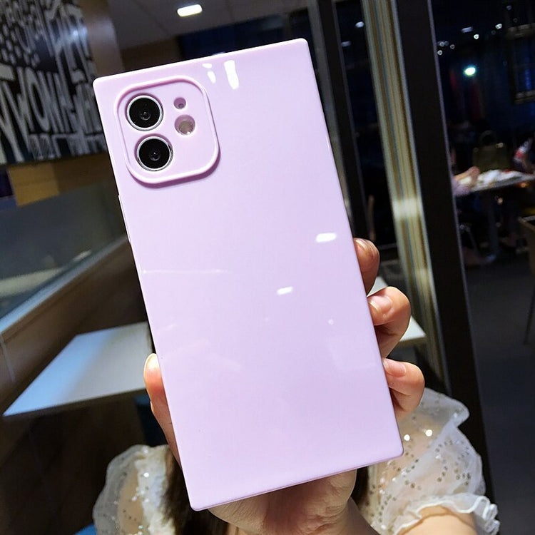 seraCase Cute Colorful Silicon Square iPhone Case for iPhone 13 Pro Max / Purple