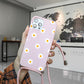 seraCase Floral iPhone Case with Lanyard for iPhone 13 Pro / Pink