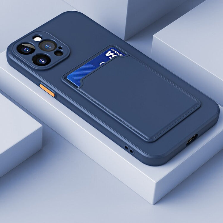 seraCase Fashionable Card Wallet iPhone Case for iPhone 13 Pro Max / Dark Blue