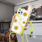 seraCase Floral iPhone Case with Lanyard for